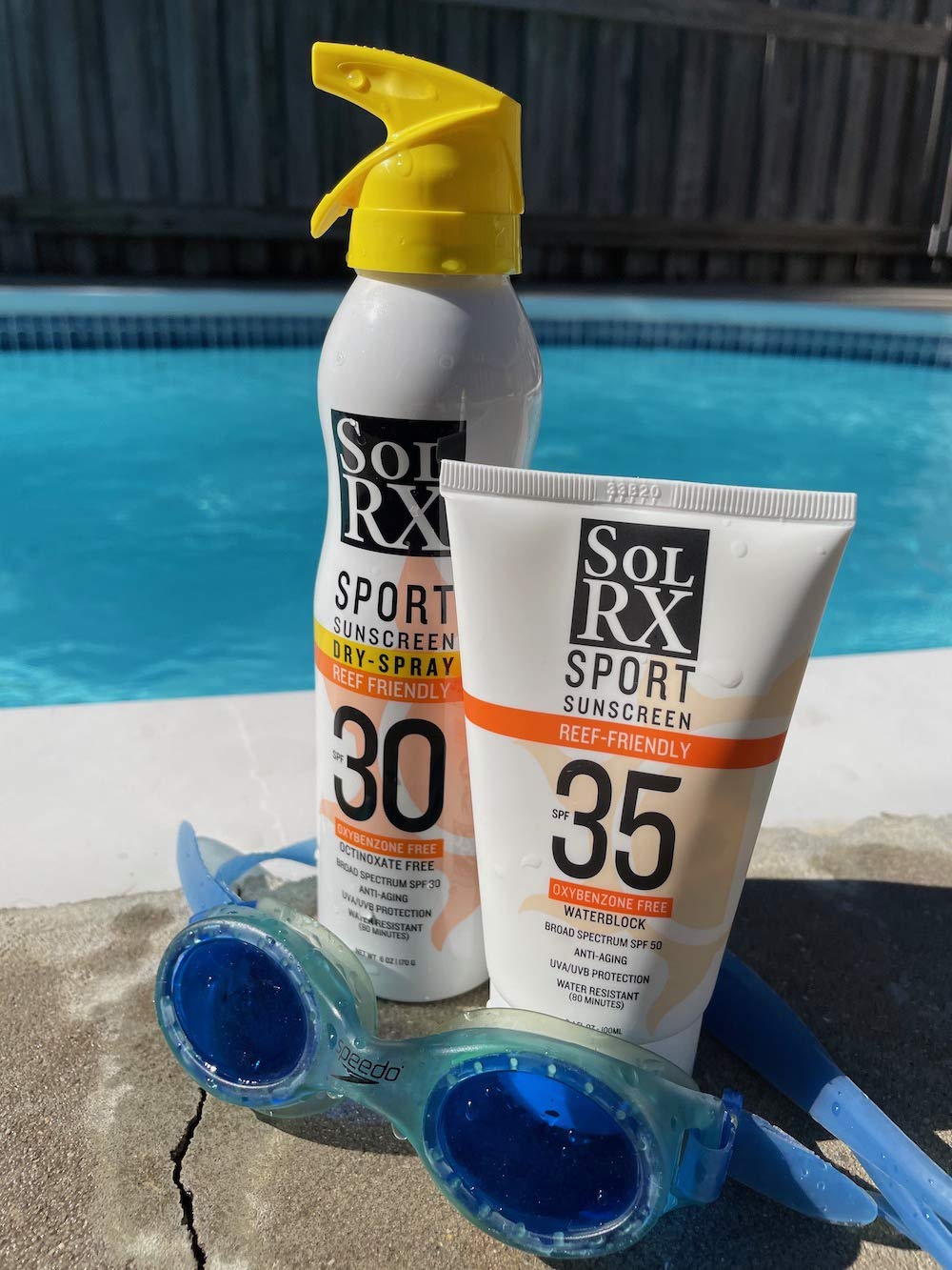 SolRX SPORT SPF 35 Sunscreen – Reef Friendly, Oxybenzone Free, Fragrance Free (Pack of 2) | Made in USA