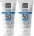 SolRX SPORT SPF 50 Sunscreen – Oxybenzone Free, Fragrance Free, Reef Friendly (Pack of 2)
