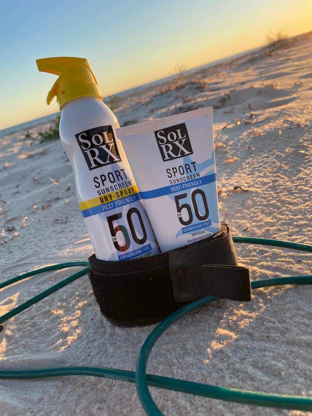 SolRX SPORT SPF 50 Sunscreen – Oxybenzone Free, Fragrance Free, Reef Friendly (Pack of 2)