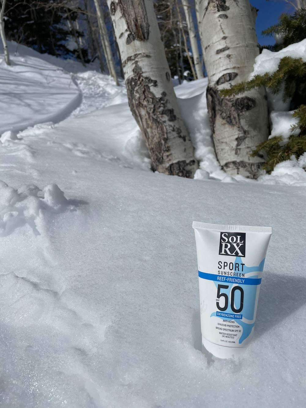 SolRX SPORT SPF 50 Sunscreen – Oxybenzone Free, Fragrance Free, Reef Friendly (Pack of 2)