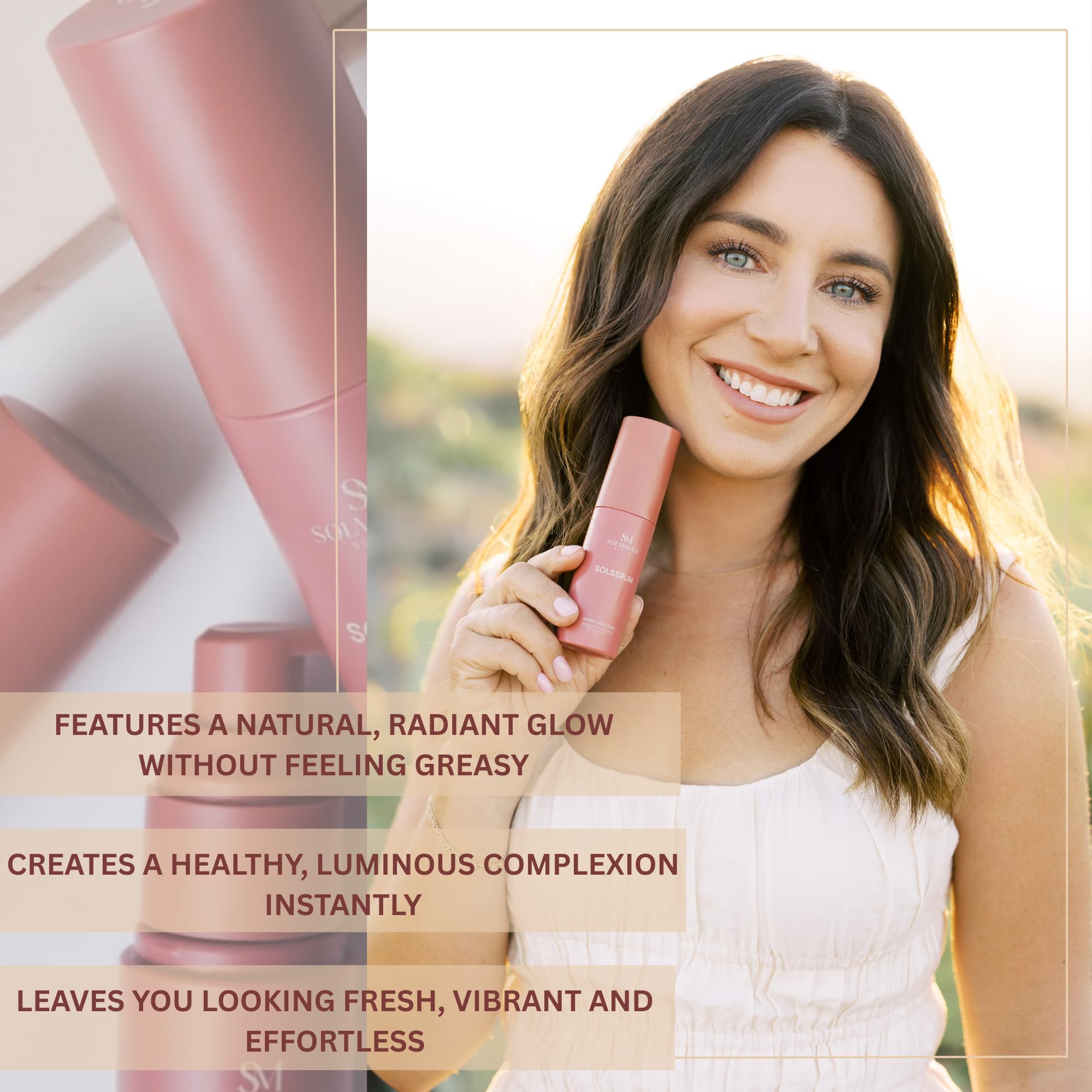 Solserum Mineral Sunscreen SPF 40 — Dermatologist-Formulated Tint with Niacinamide & Antioxidants (No White Cast)