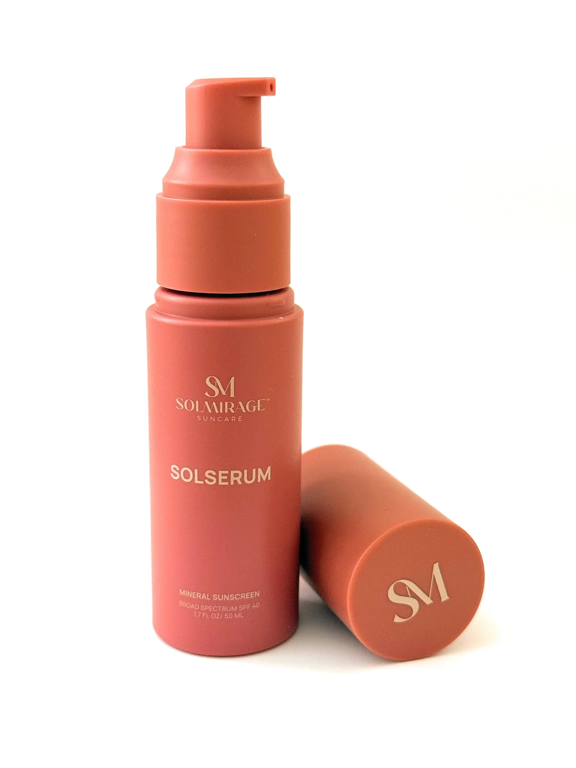 Solserum Mineral Sunscreen SPF 40 — Dermatologist-Formulated Tint with Niacinamide & Antioxidants (No White Cast)