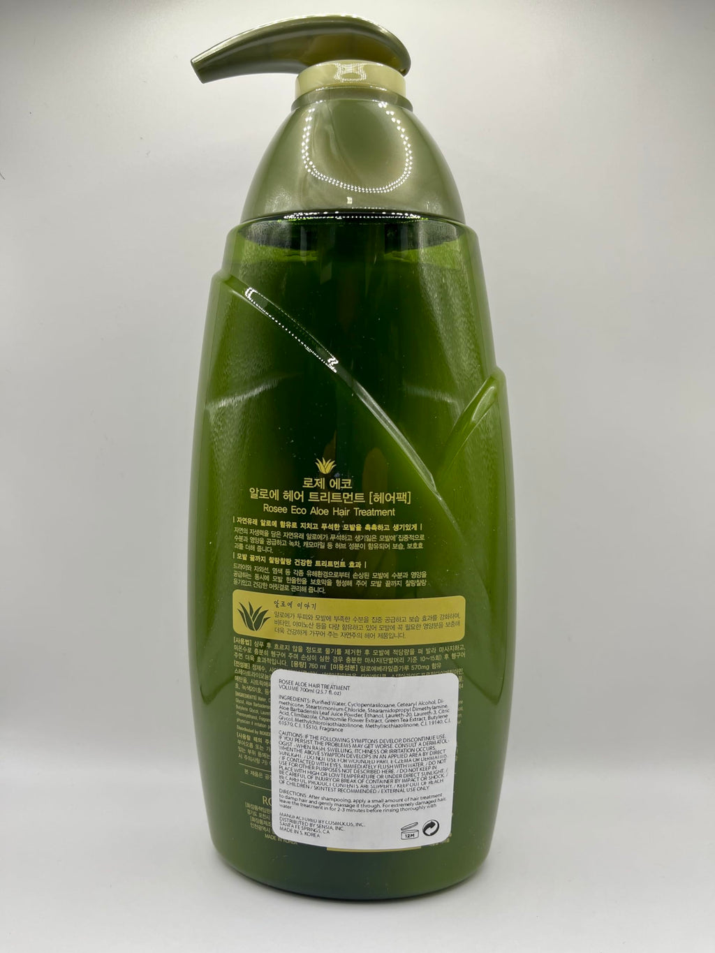 SOMANG ROSEE ECO ALOE Hair Treatment 760ml | Nourishing Aloe, Chamomile & Green Tea