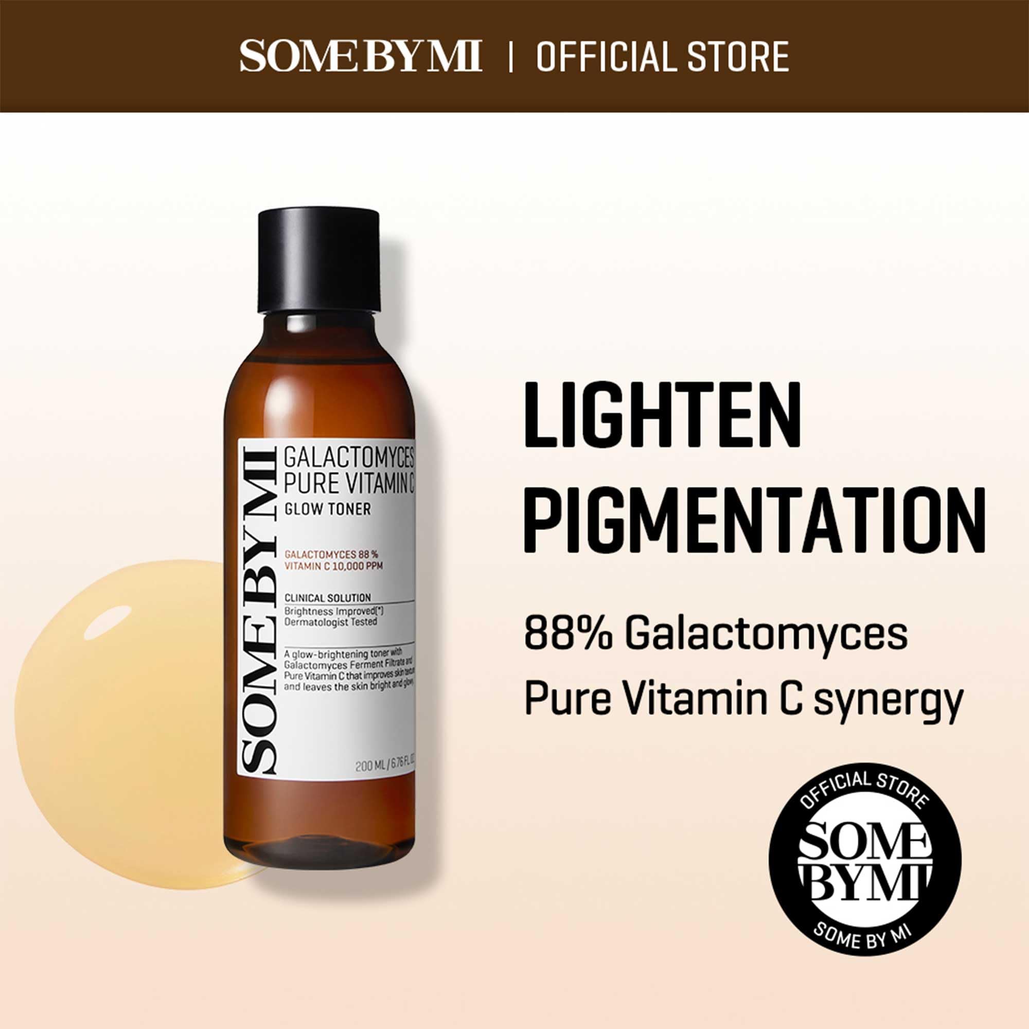 SOME BY MI Galactomyces Vitamin C Glow Toner - 200ml | Brightening Korean Skincare