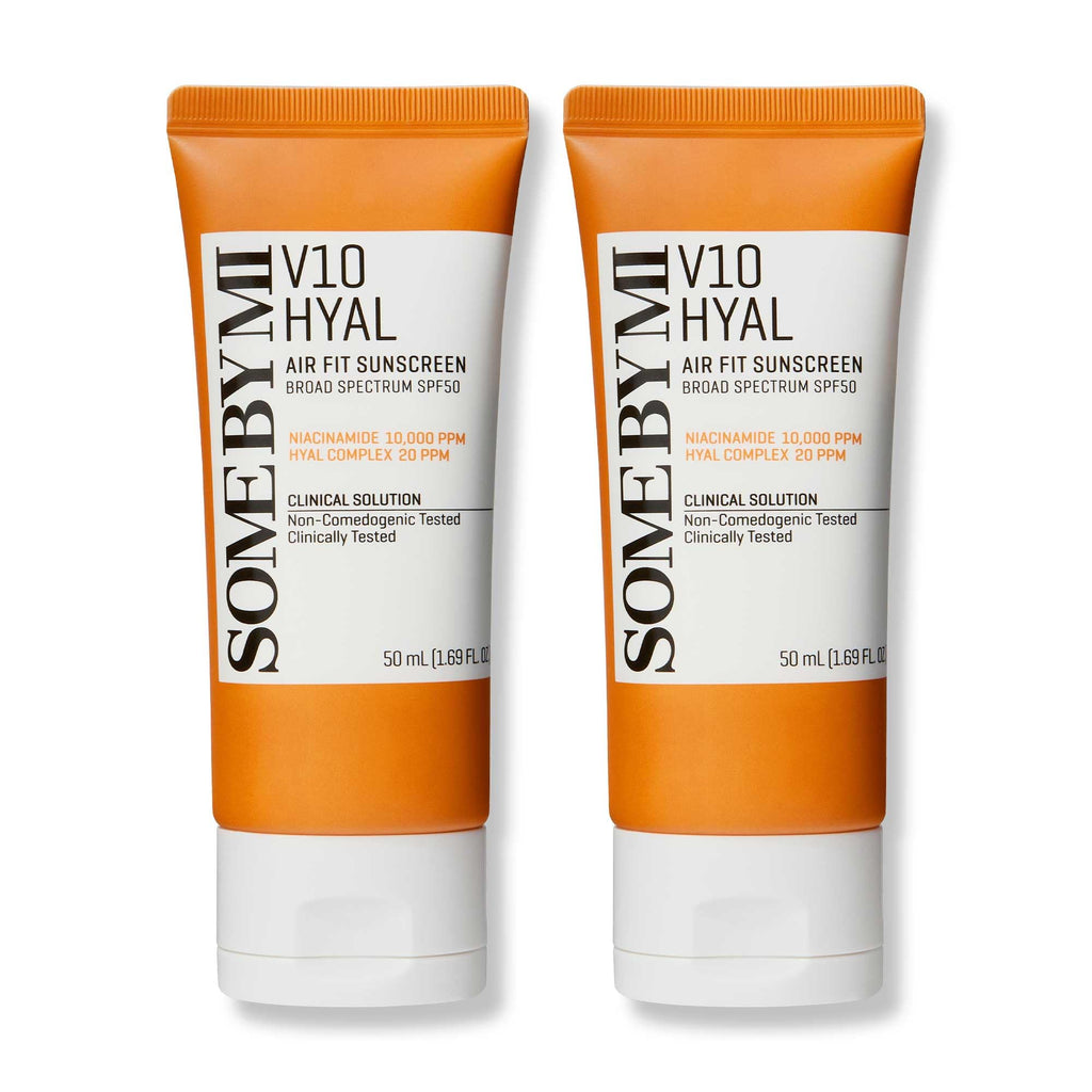 SOME BY MI V10 Hyal Air Fit Sunscreen SPF 50 – Pack of 2 | Gentle, Non-Greasy Korean Face Sunscreen