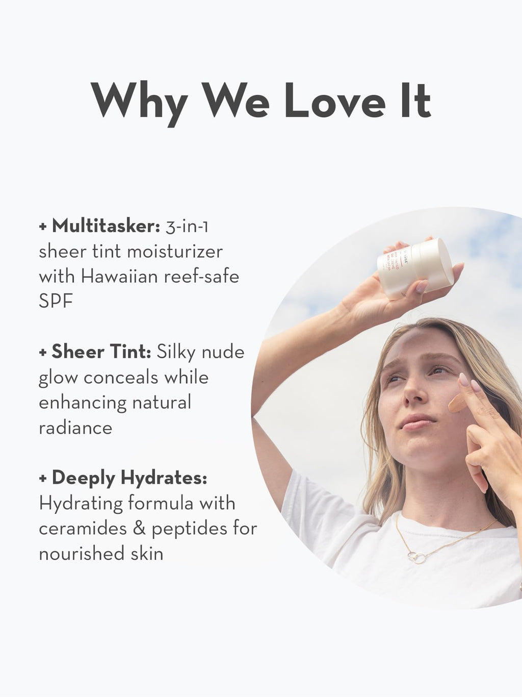 Sonage Roux Tinted Moisturizer SPF 30 – Mineral Sunscreen, Lightweight Sheer Coverage