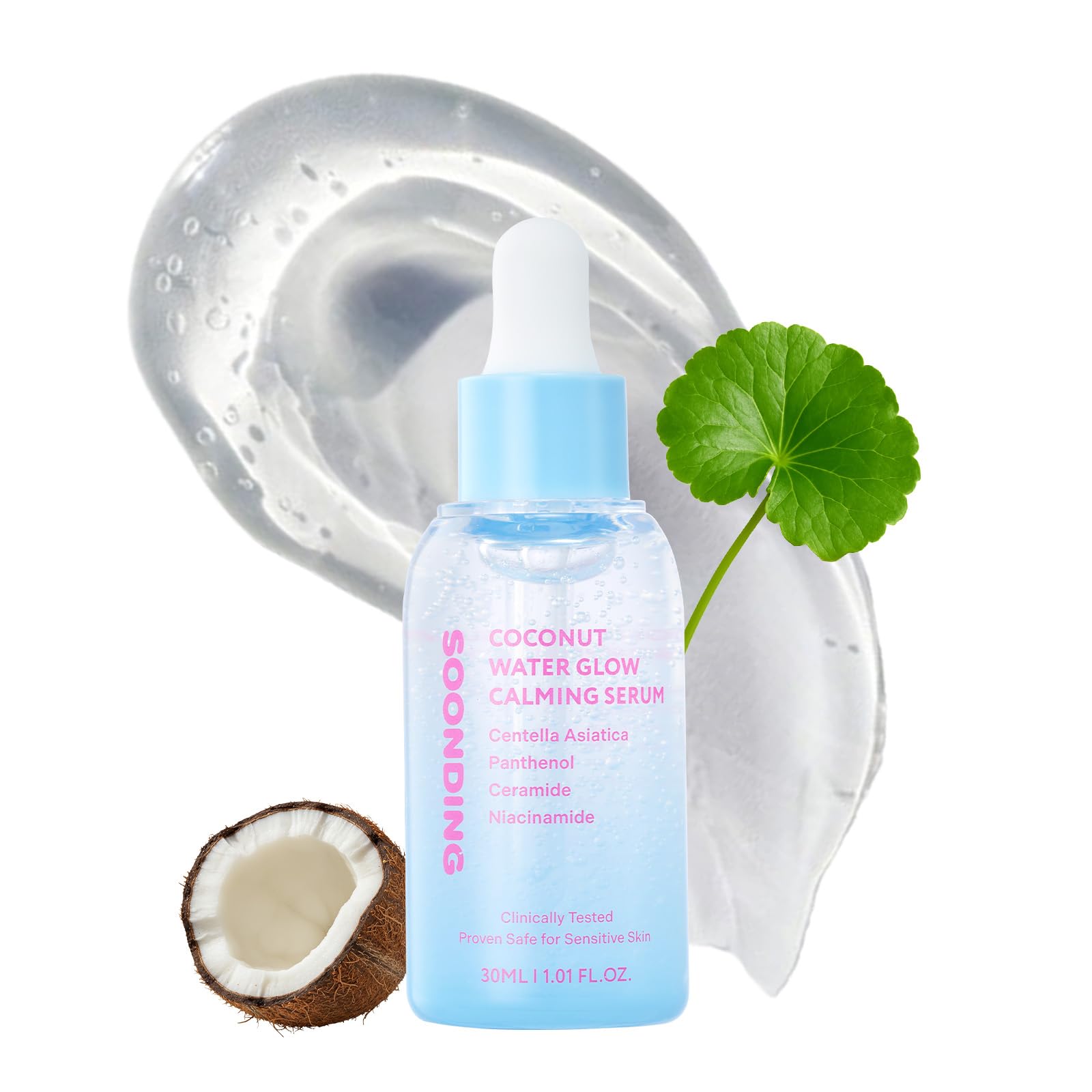 SOONDING Coconut Water Glow Calming Serum | Hydrating, Soothing Korean Skincare for Sensitive Skin