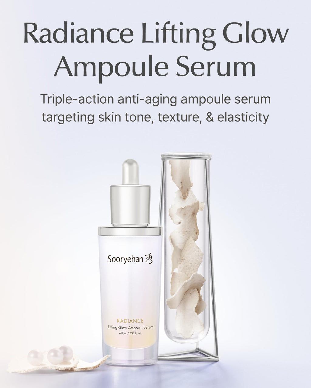 SOORYEHAN Lifting Ampoule Serum – 2.02 fl oz | Niacinamide 5% & Triple Collagen
