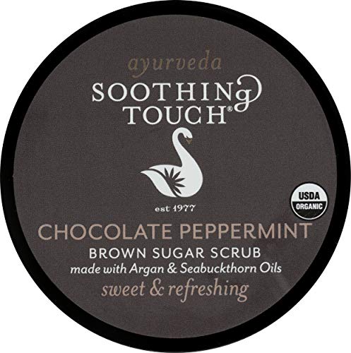 Soothing Touch Organic Herbal Brown Sugar Scrub – Chocolate Peppermint, 8 Oz