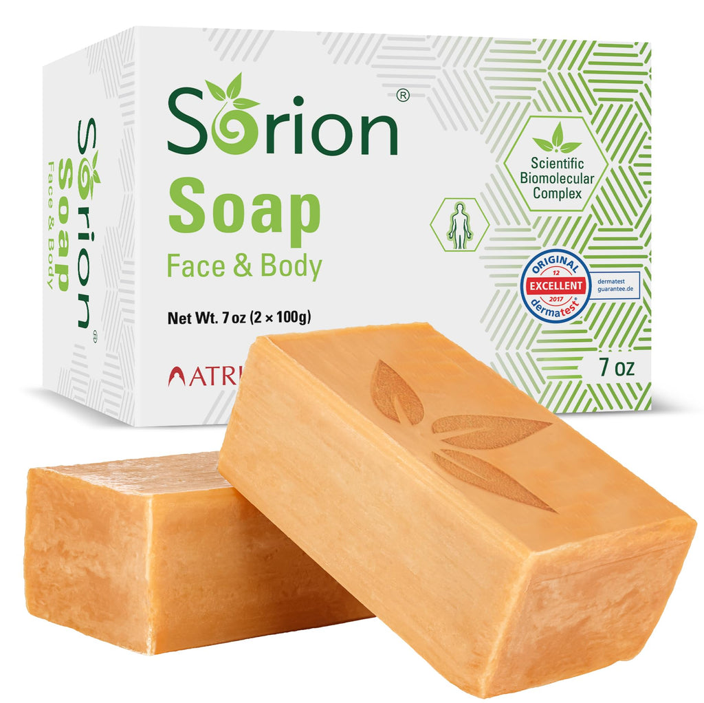 Sorion Soap for Face and Body – Hydrating Bar with Coconut Oil, Turmeric & Pala Indigo