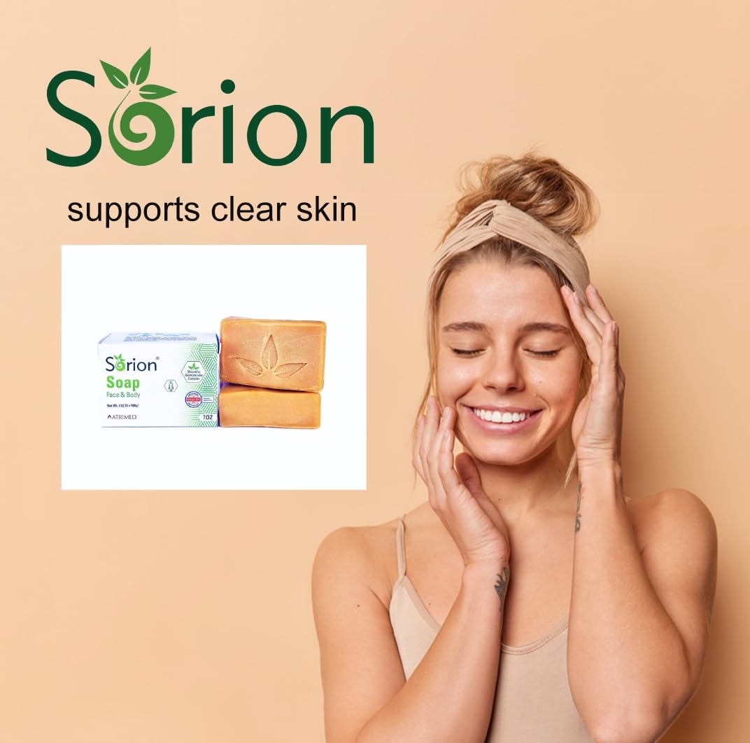 Sorion Soap for Face and Body – Hydrating Bar with Coconut Oil, Turmeric & Pala Indigo