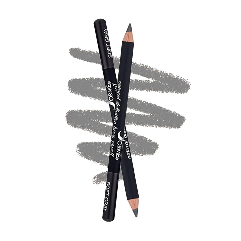 SORMÉ Waterproof Eyebrow Pencil – Soft Gray 0.04 oz | Dual-Ended Pencil & Brush
