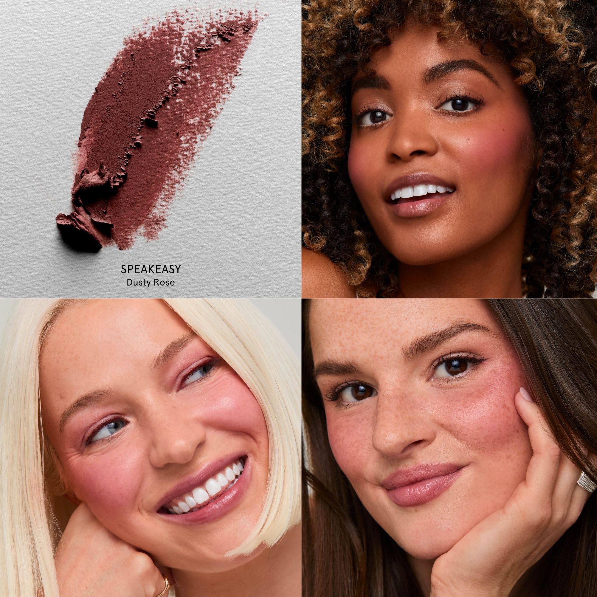 SOSHE Beauty - Blurring Pillow Blush Speakeasy Dusty Mauve | Cream-to-Powder, Vegan, Cruelty-Free