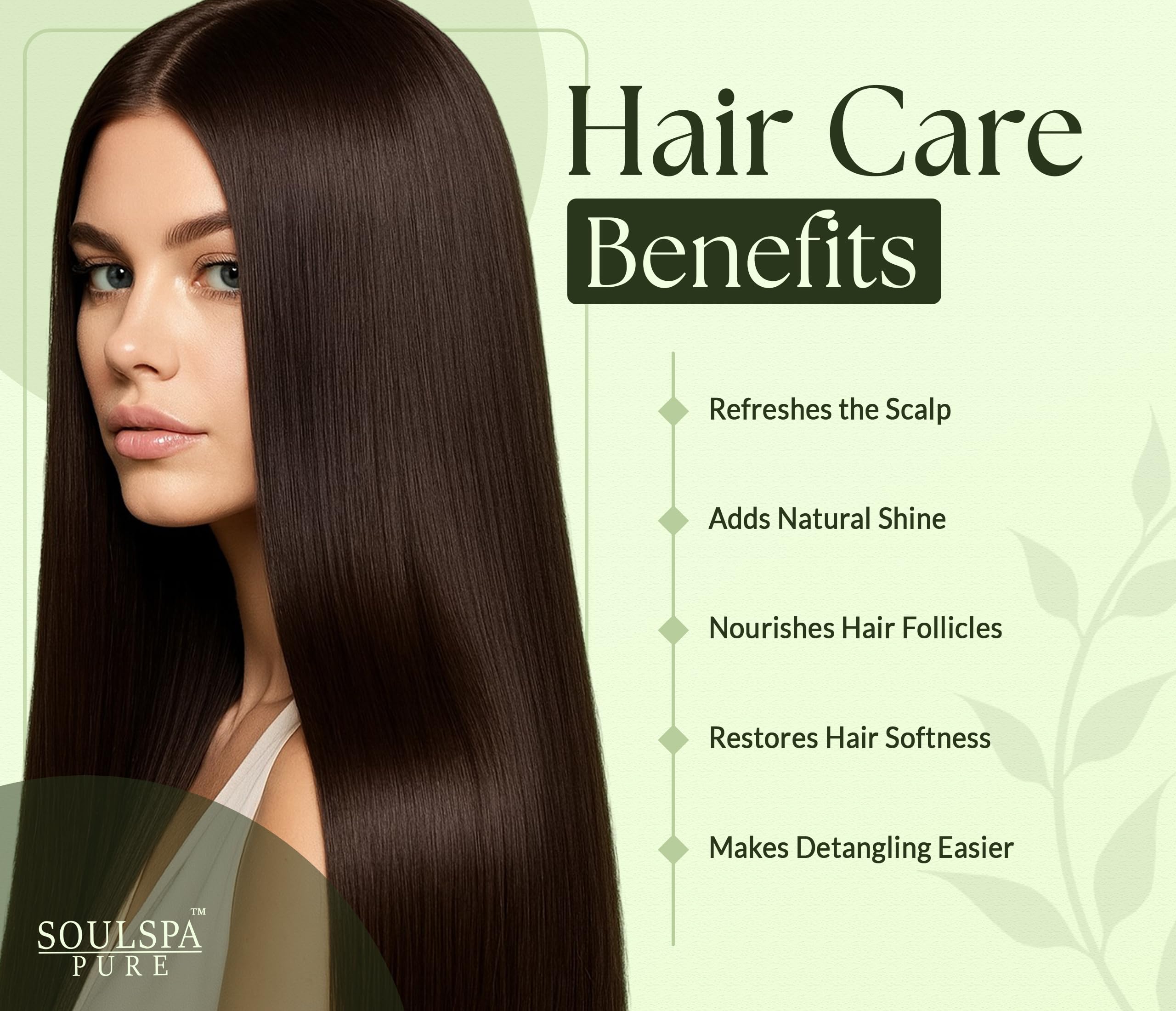 SOULSPA PURE Biotin Shampoo & Conditioner Set – 16 oz Each | Rosemary & Mint