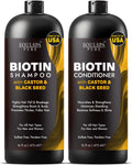 SOULSPA PURE Biotin Shampoo & Conditioner Set — Castor & Black Seed, Sulfate Free
