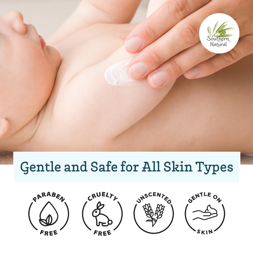 Southern Natural Goat Milk Lotion – Unscented 12oz for Dry & Sensitive Skin