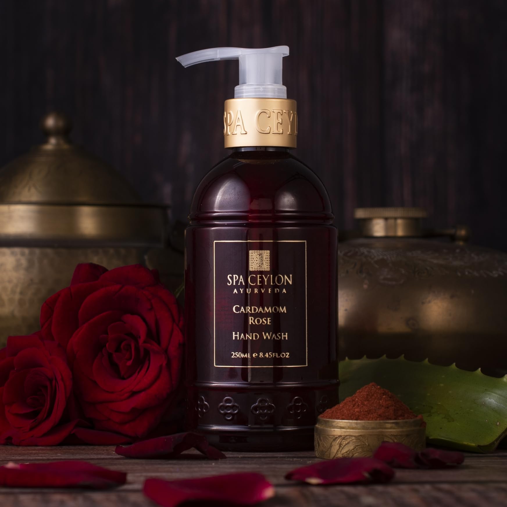 SPA CEYLON Cardamom Rose Hand Wash | Hydrating Aloe Vera, Olive & Coconut