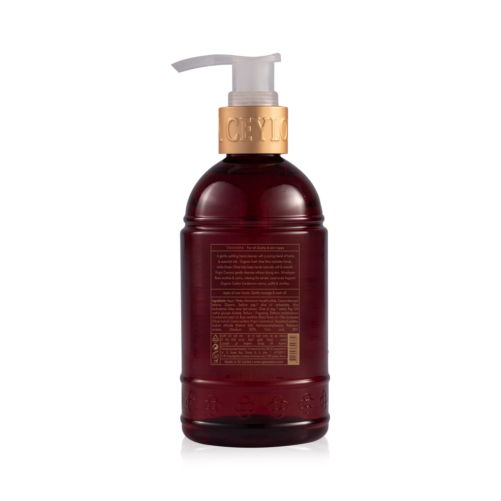 SPA CEYLON Cardamom Rose Hand Wash | Hydrating Aloe Vera, Olive & Coconut