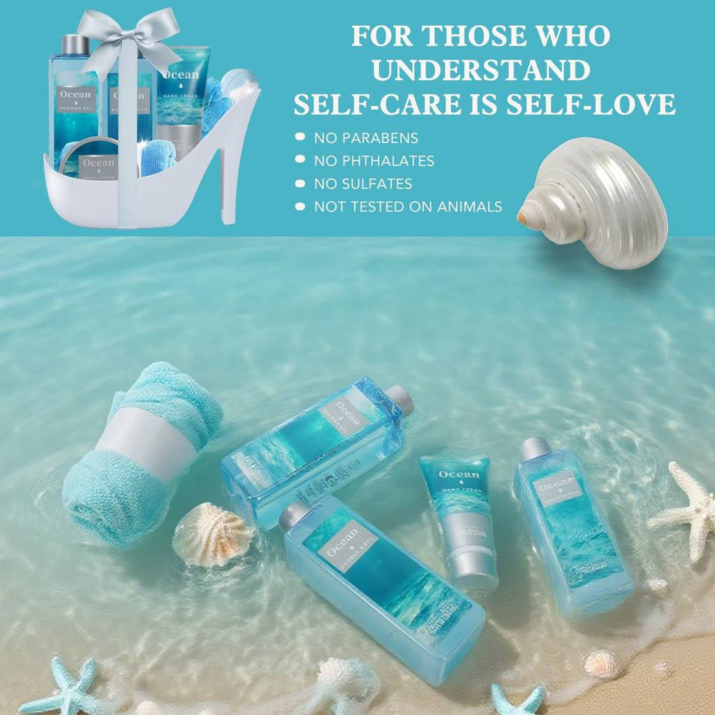 Spa Luxetique Ocean Breeze 8-Piece High Heel Gift Set for Women