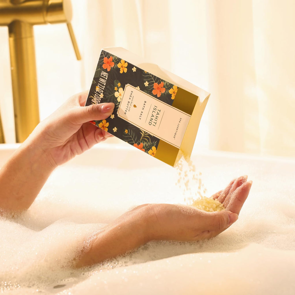 Spa Luxetique Bath Gift Set – 12pc Spa Gift Basket with Bubble Bath & Body Scrub