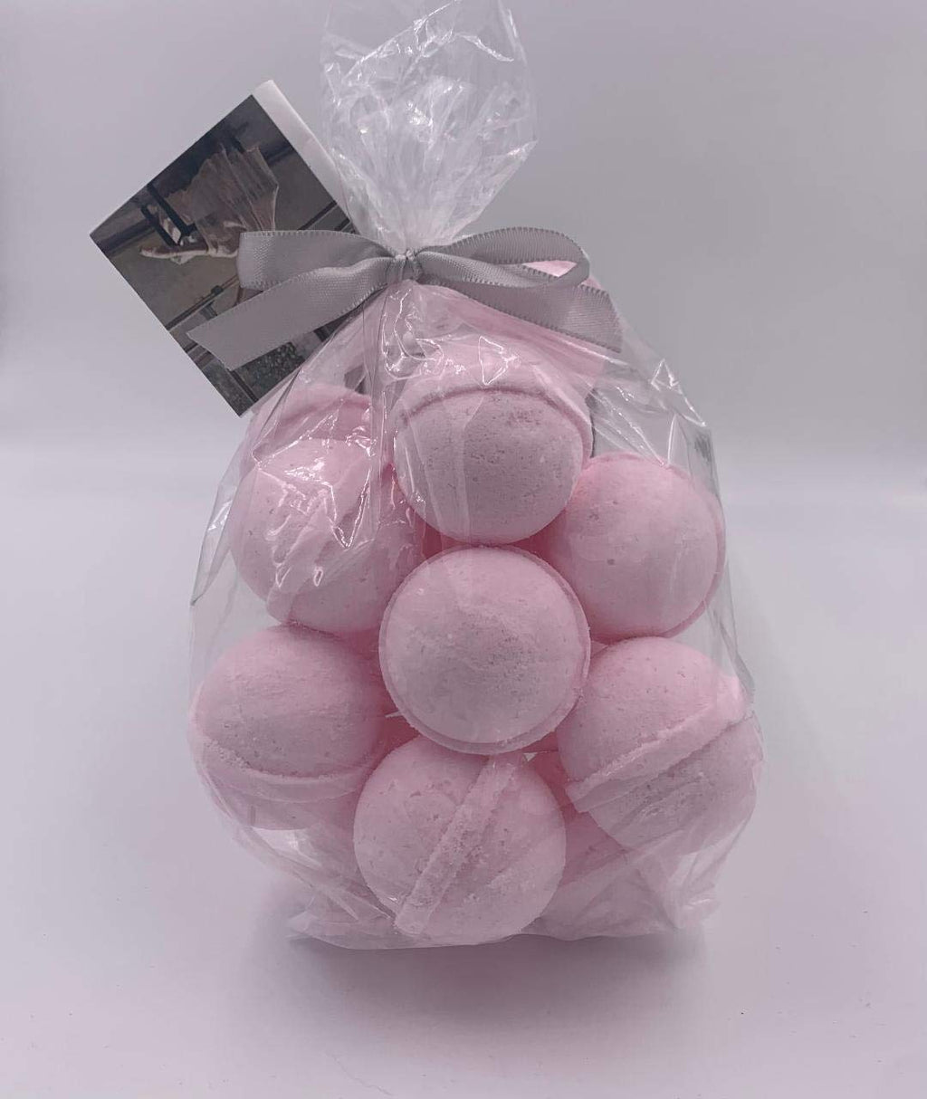 Spa Pure Pink Sugar Bath Bomb – 14 Ultra-Moisturizing Fizzies with Shea Butter