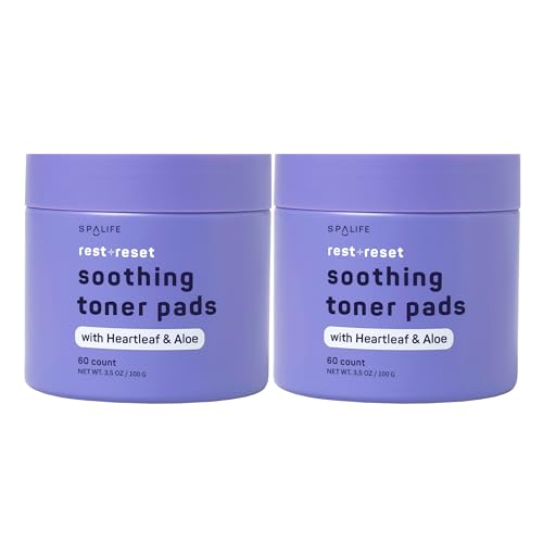 SpaLife Beauty Rest & Reset Toner Pads – Hydrating, Gentle Toner Pads for Uneven Skin Tone