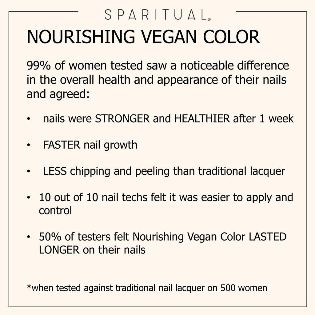 SpaRitual Nourishing Vegan Nail Color Inner Life – One-Step Polish, Light Blue Creme, 0.5 fl oz