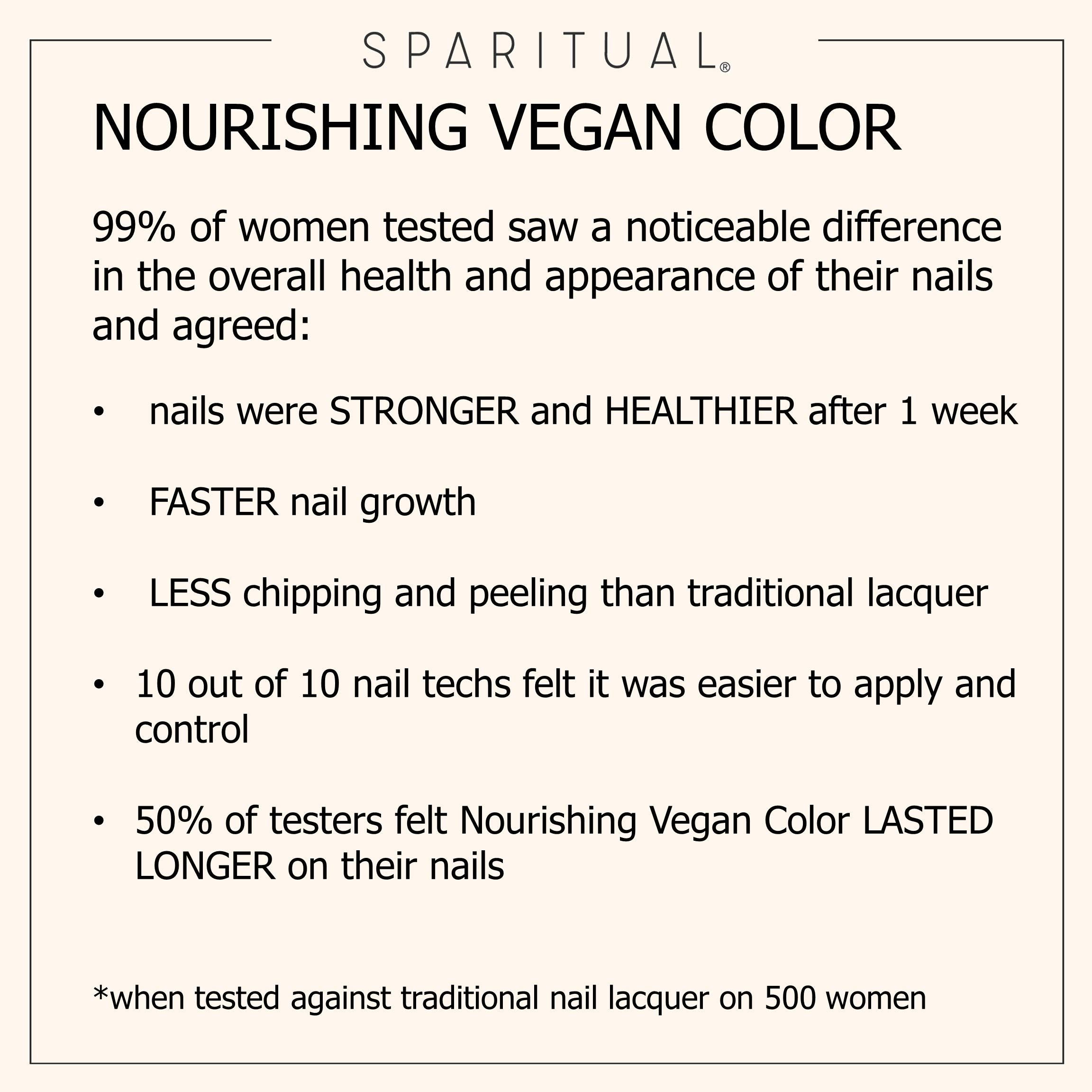 SpaRitual Nourishing Vegan Nail Color Inner Life – One-Step Polish, Light Blue Creme, 0.5 fl oz