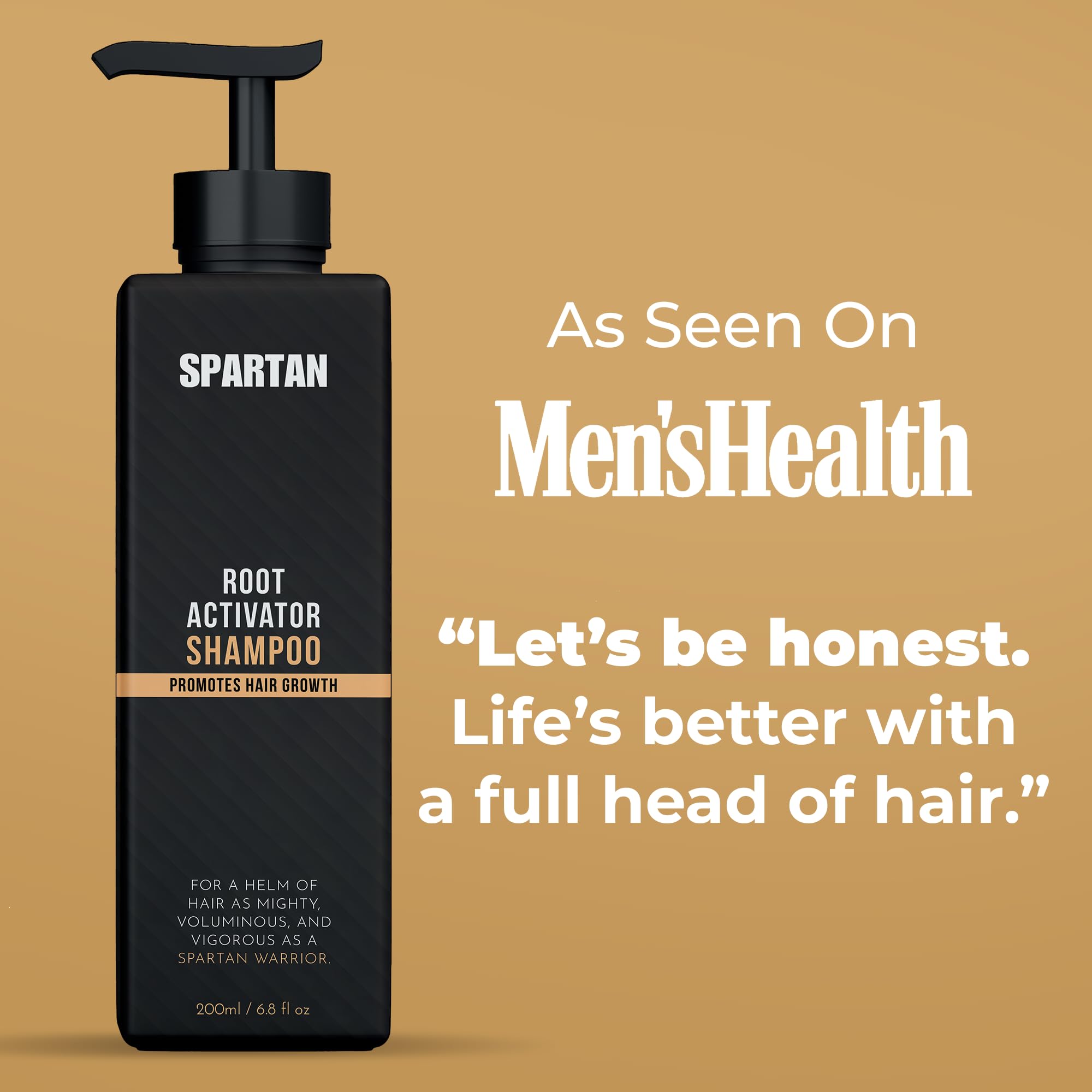 SPARTAN Root Activator Shampoo for Men – Hair Growth & Thicker Hair