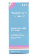 SpaScriptions Brighten + Cool Eye Serum – Hyaluronic Acid, Cucumber & Caffeine | 0.5 fl oz