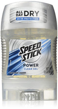 Speed Stick Power Clear Gel Antiperspirant Deodorant – 3 oz (Pack of 5)