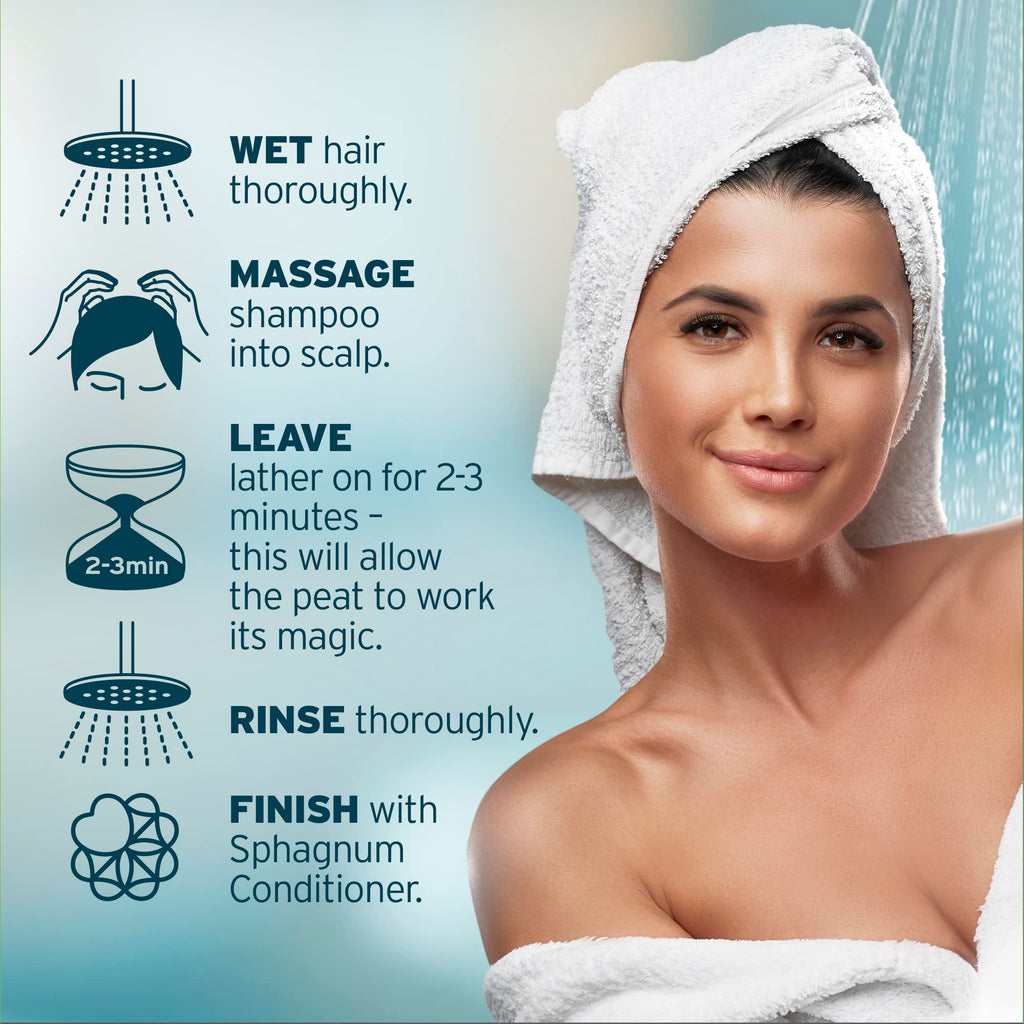 Sphagnum Botanicals Psoriasis Shampoo with Peat Mud & Tea Tree Oil – 8.45 Oz