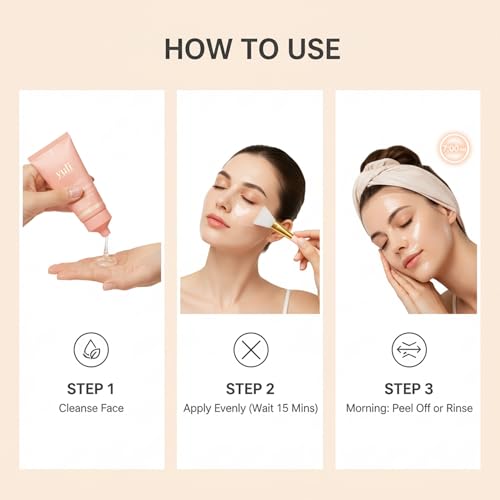 SPIANEST YULI and YURI Collagen Night Wrapping Masks – Hydrating Peel-Off Facial Night Masks