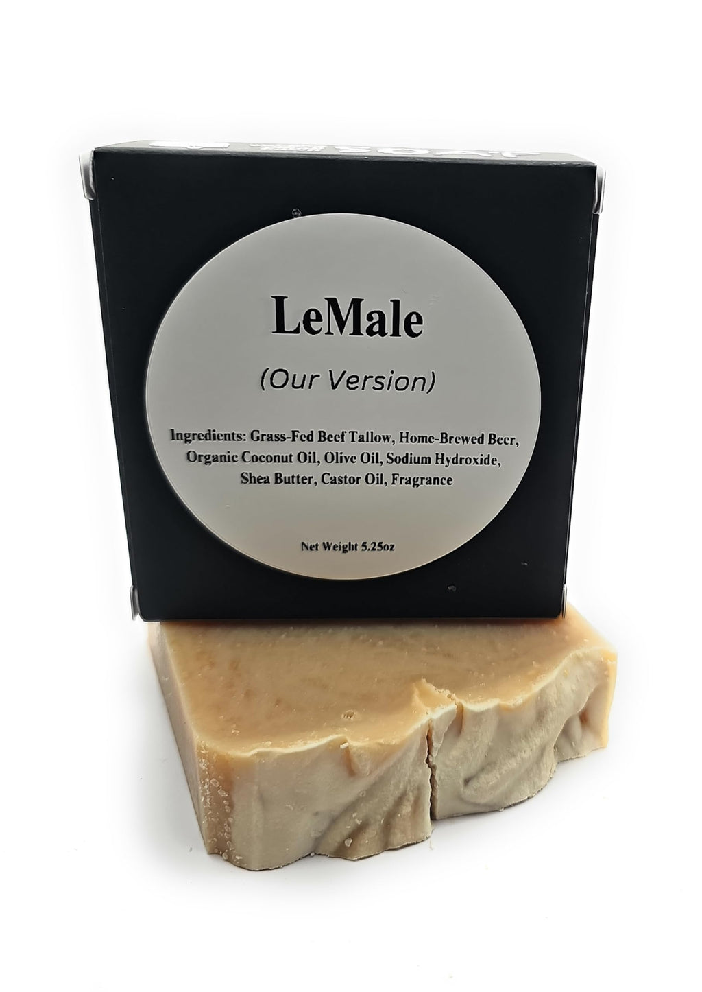 Spiked Handmades LeMale Soap Bar – Handcrafted Colorado, Grass-Fed Tallow, 5.25 oz