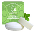 SpiraLeaf Peppermint Solid Shampoo & Conditioner Bar Set — Limited Ingredients, Fragrance-Free