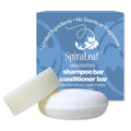 Spiraleaf Solid Shampoo Bar & Conditioner Bar Set – Unscented, Fragrance-Free, Limited Ingredients