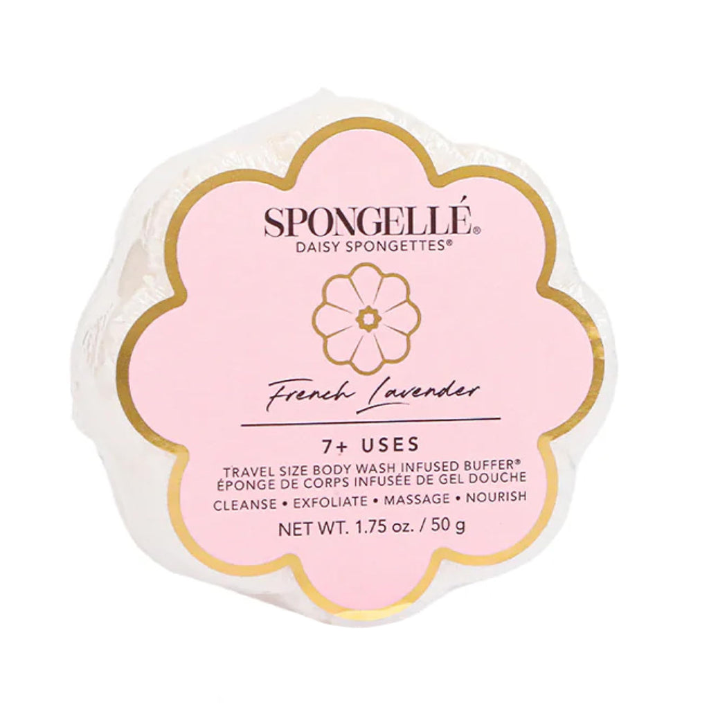 Spongellé Daisy Spongette French Lavender – Luxurious Shower Sponge