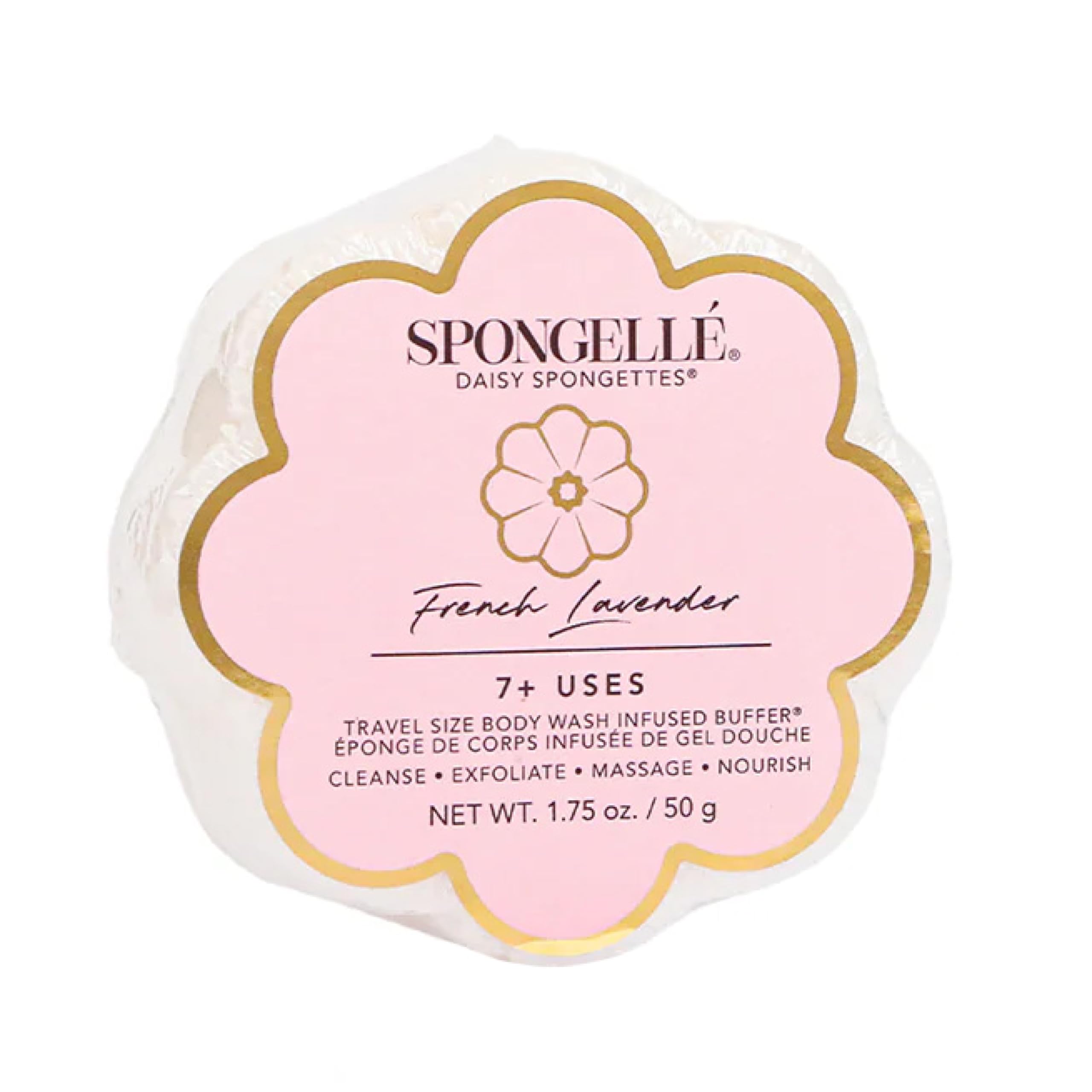 Spongellé Daisy Spongette French Lavender – Luxurious Shower Sponge