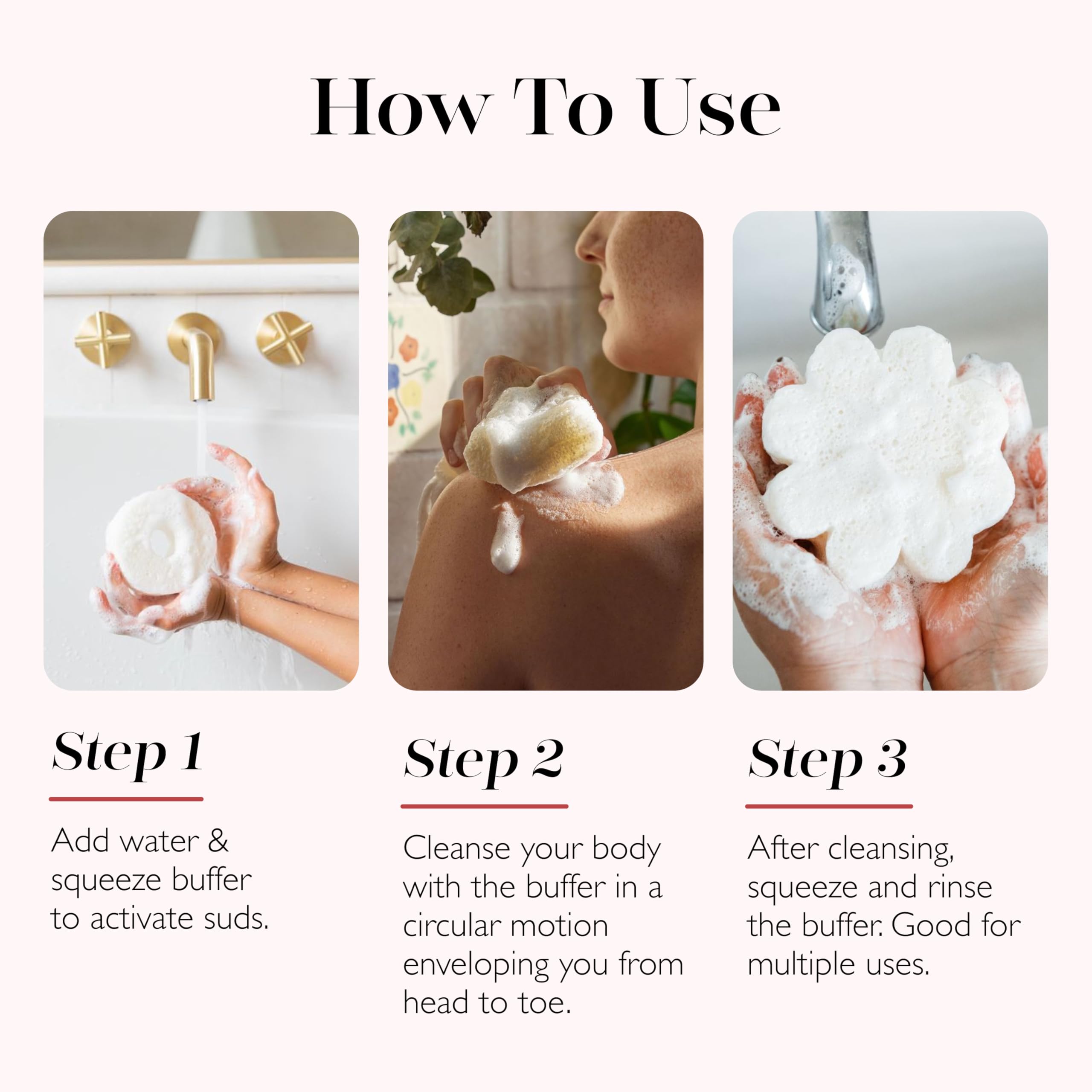 Spongellé Daisy Spongette French Lavender – Luxurious Shower Sponge