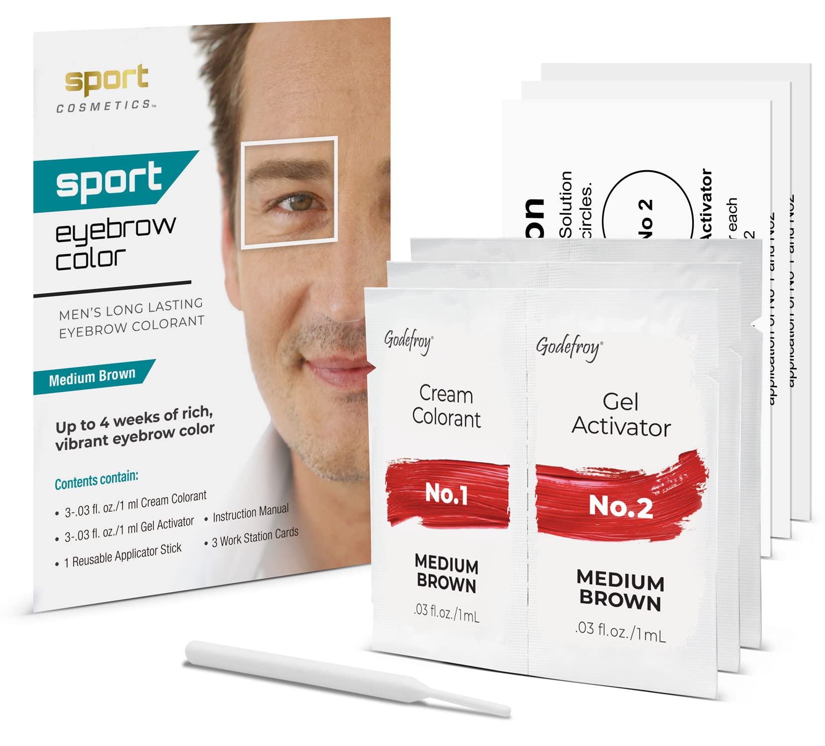 Sport Eyebrow Colorant for Men – Long-Lasting Gray Brow Coverage | SPORT COSMETICS