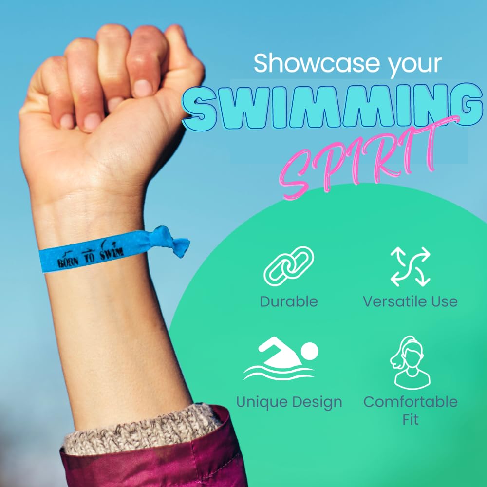 Infinity Collection Sportybella Swimming Hair Ties — No-Crease Elastic Ponytail Holders (8pcs) Pack of 2