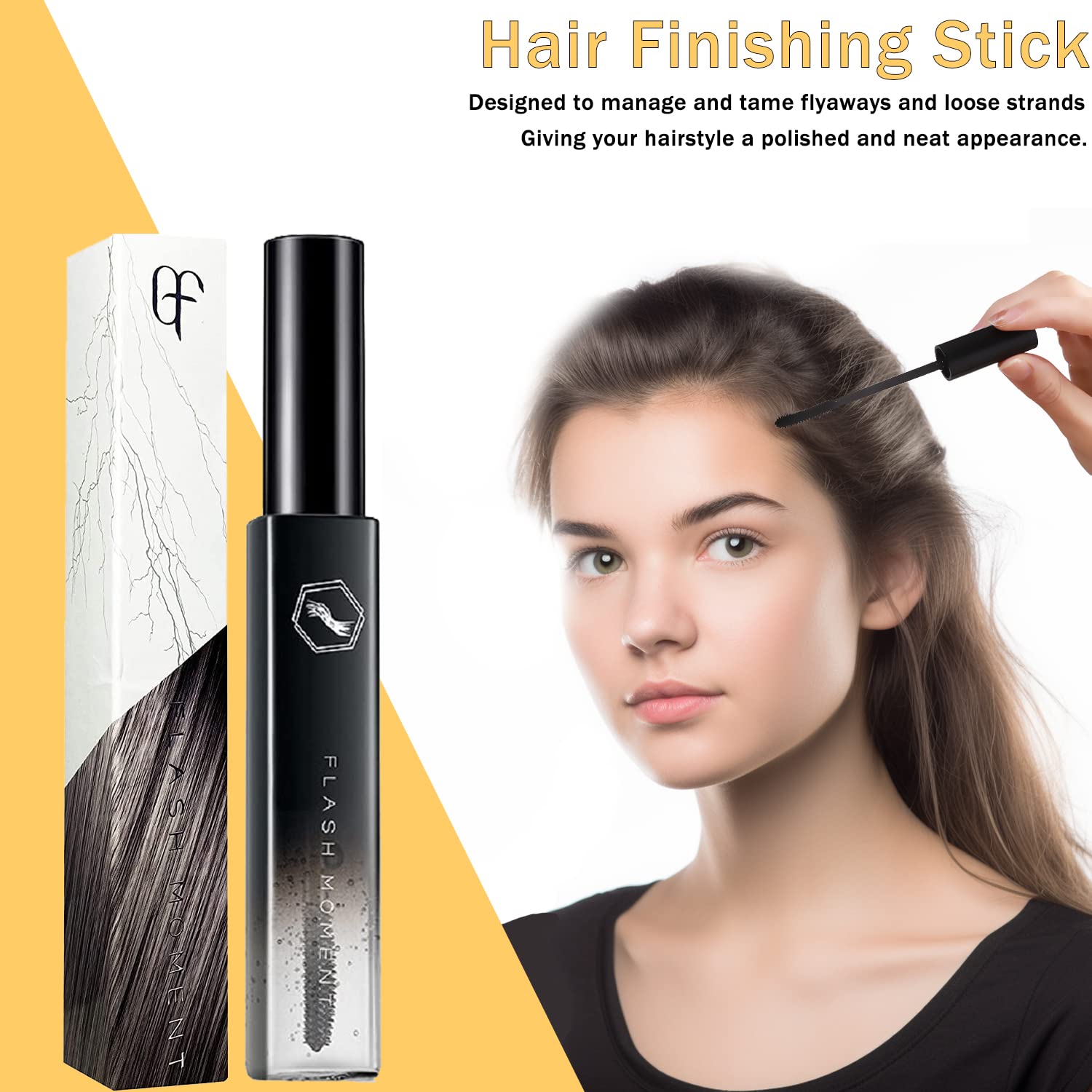 SPRINGSUGAR 5 Pcs Hair Wax Stick Set for Flyaways | Strong Hold, Edge Control & Styling Tools for Women