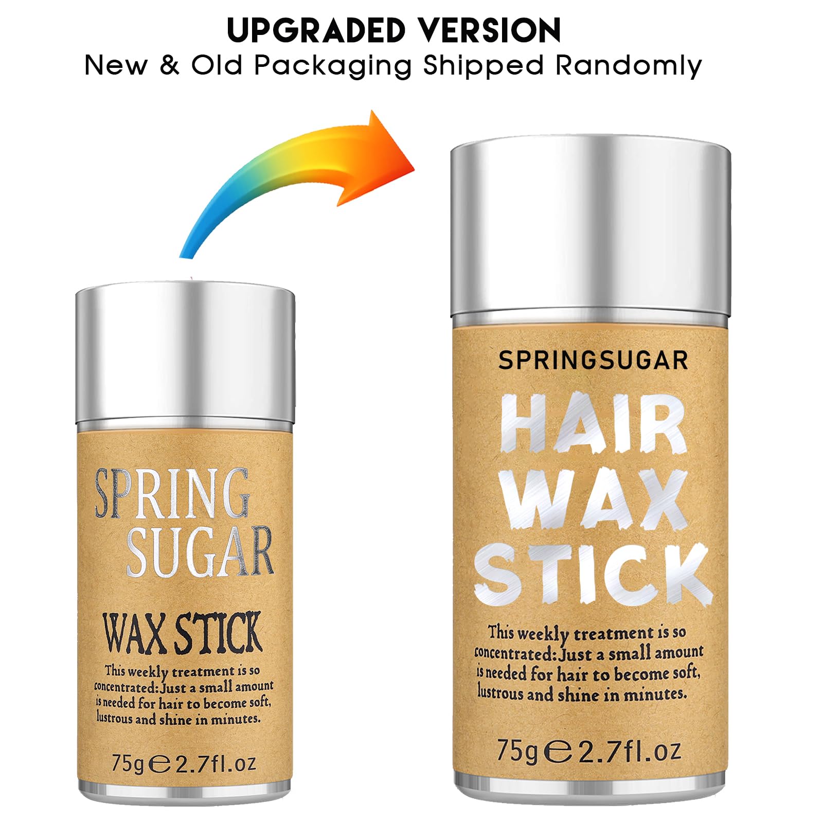 SPRINGSUGAR 5 Pcs Hair Wax Stick Set for Flyaways | Strong Hold, Edge Control & Styling Tools for Women