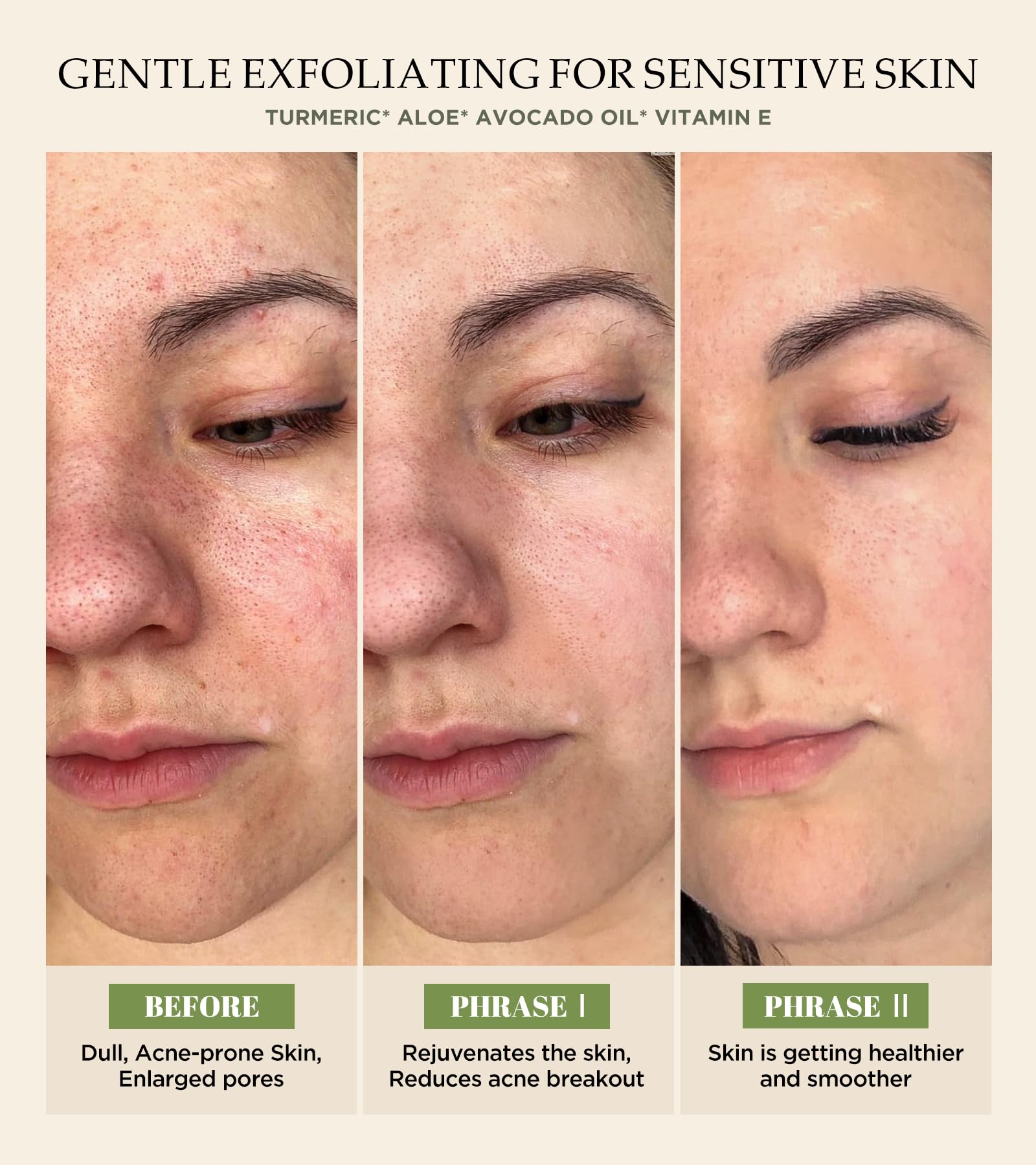 Srripo Revitalizing Exfoliation Face Scrub with Vitamin C & Turmeric | Gentle Daily Facial Polish