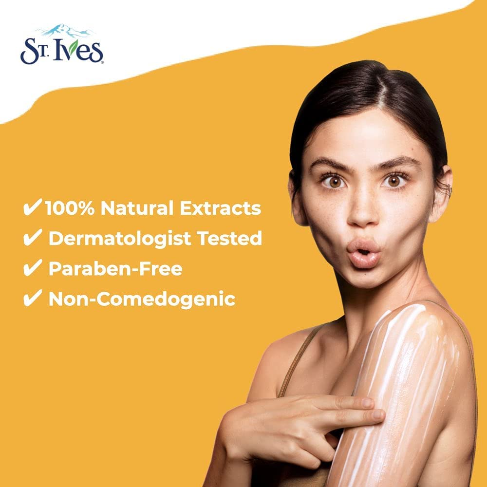 St. Ives Daily Hydrating Body Lotion 21oz (621ml) - 2 Pack, Fast Absorbing & Non-Greasy