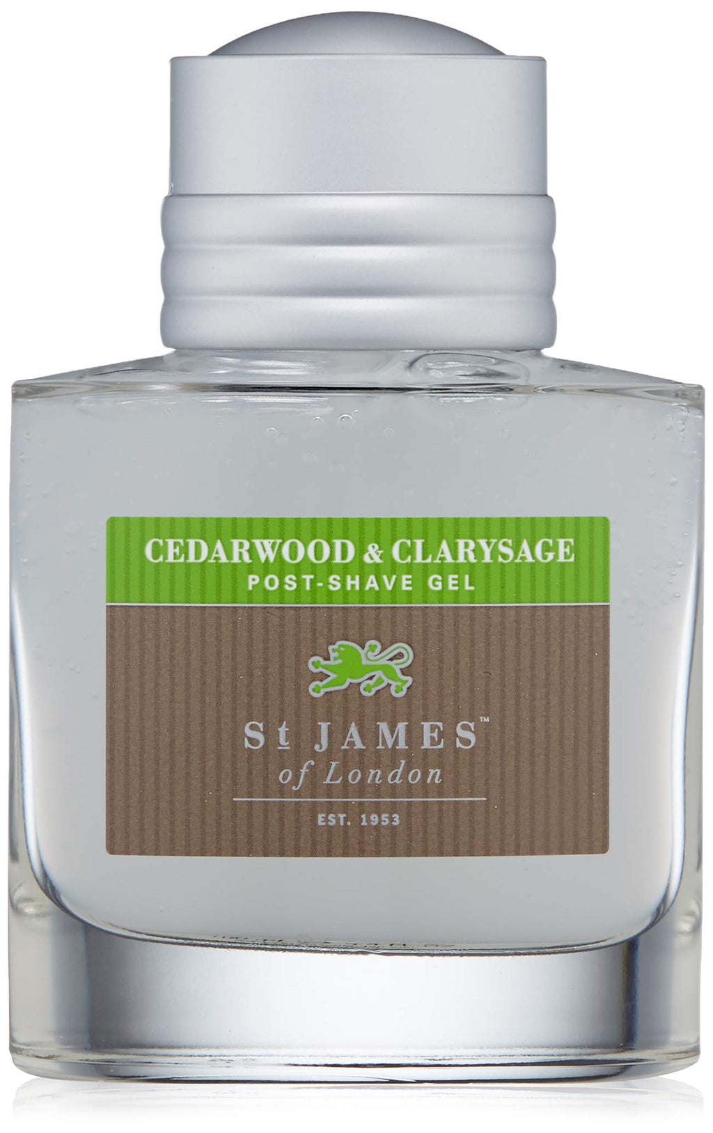 St James of London Cedarwood & Clarysage Post Shave Gel – Alcohol-Free Moisturizer, 3.4 oz (100 ml)