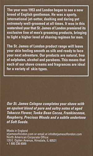 St James of London Tonka & Tobacco Flower Cologne – Rich Tobacco, Tonka Bean & Woods