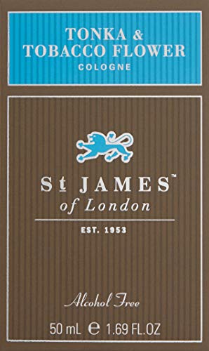 St James of London Tonka & Tobacco Flower Cologne – Rich Tobacco, Tonka Bean & Woods