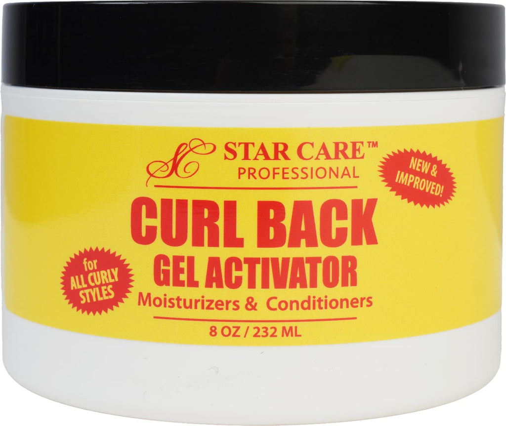 STAR CARE Curl Back Gel Activator 8oz – Hydrating Curl Enhancer with Glycerin