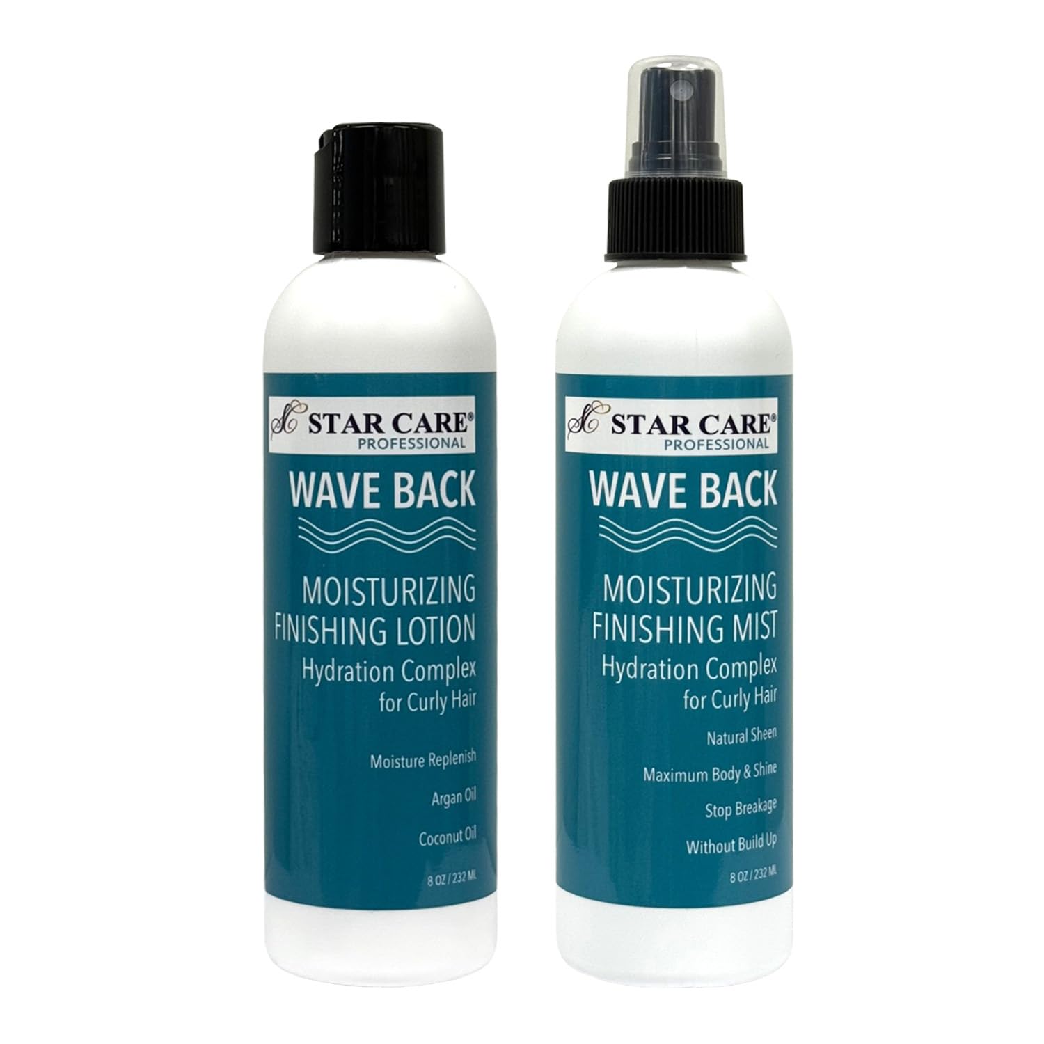STAR CARE Wave Back Curl Lotion & Mist Set — Curl Definition & Hydration